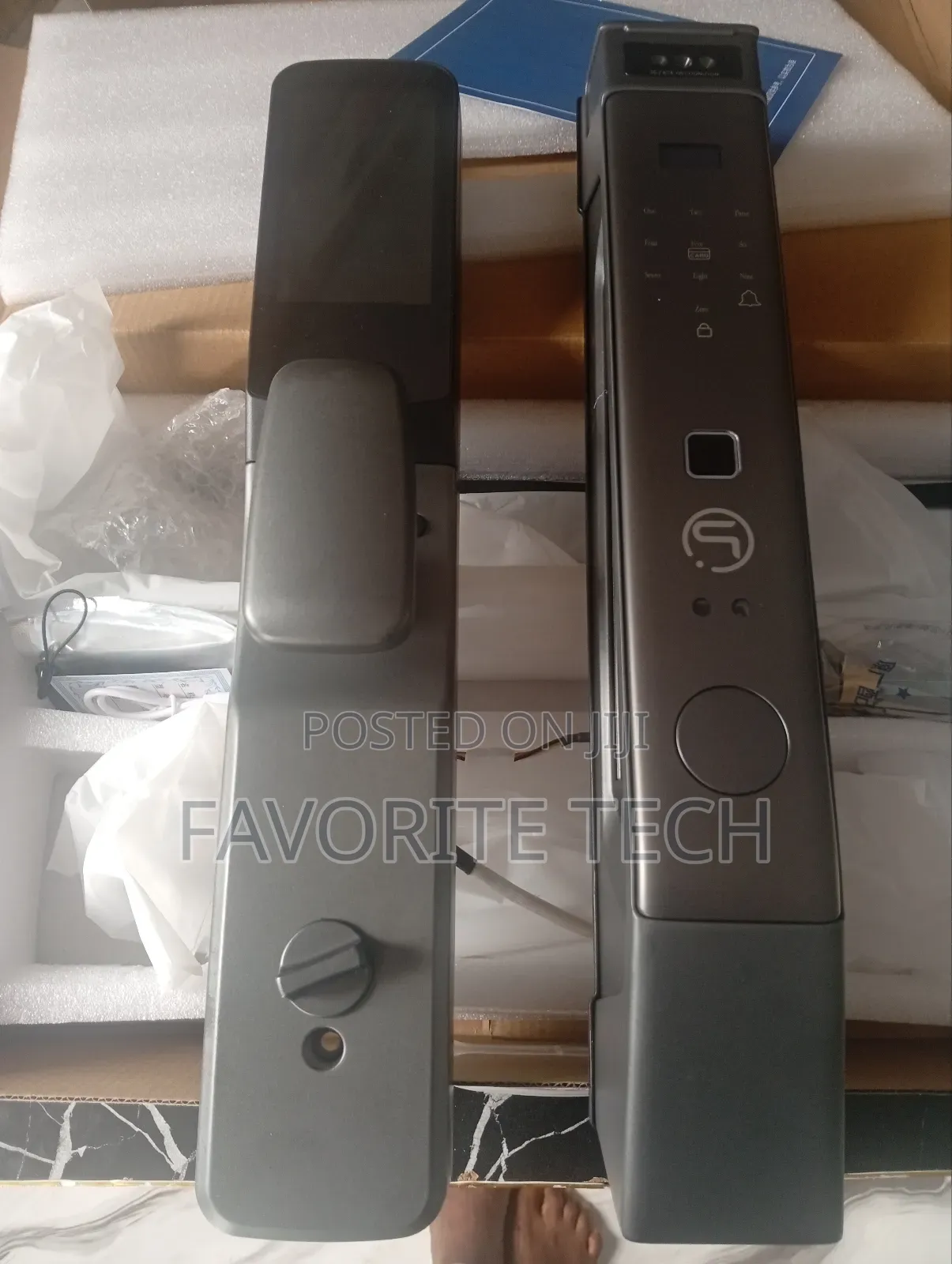Face Recognition Fingerprint Unlock Smart Lock 3d