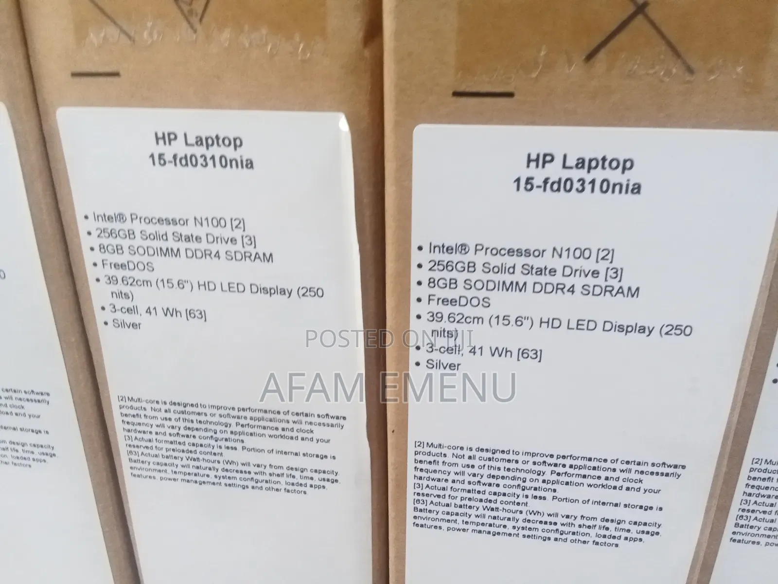 New Laptop HP 15 8GB Intel Celeron SSD 256GB