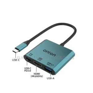 Photo - Onten Otn-Uc301 3 in 1 Usb-C to Hdmi Adapter 18gb/S 