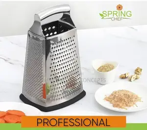 Heavy Weight Stainless Steel 4ways Grater With Colour Pack.