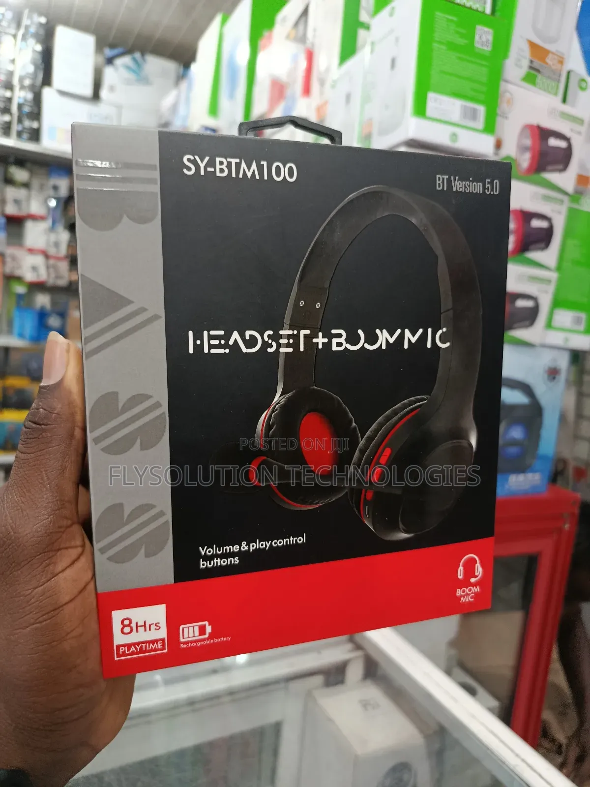 Sy-Btm100 Bluetooth Headset With Boom Mic
