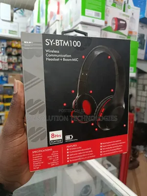 Sy-Btm100 Bluetooth Headset With Boom Mic