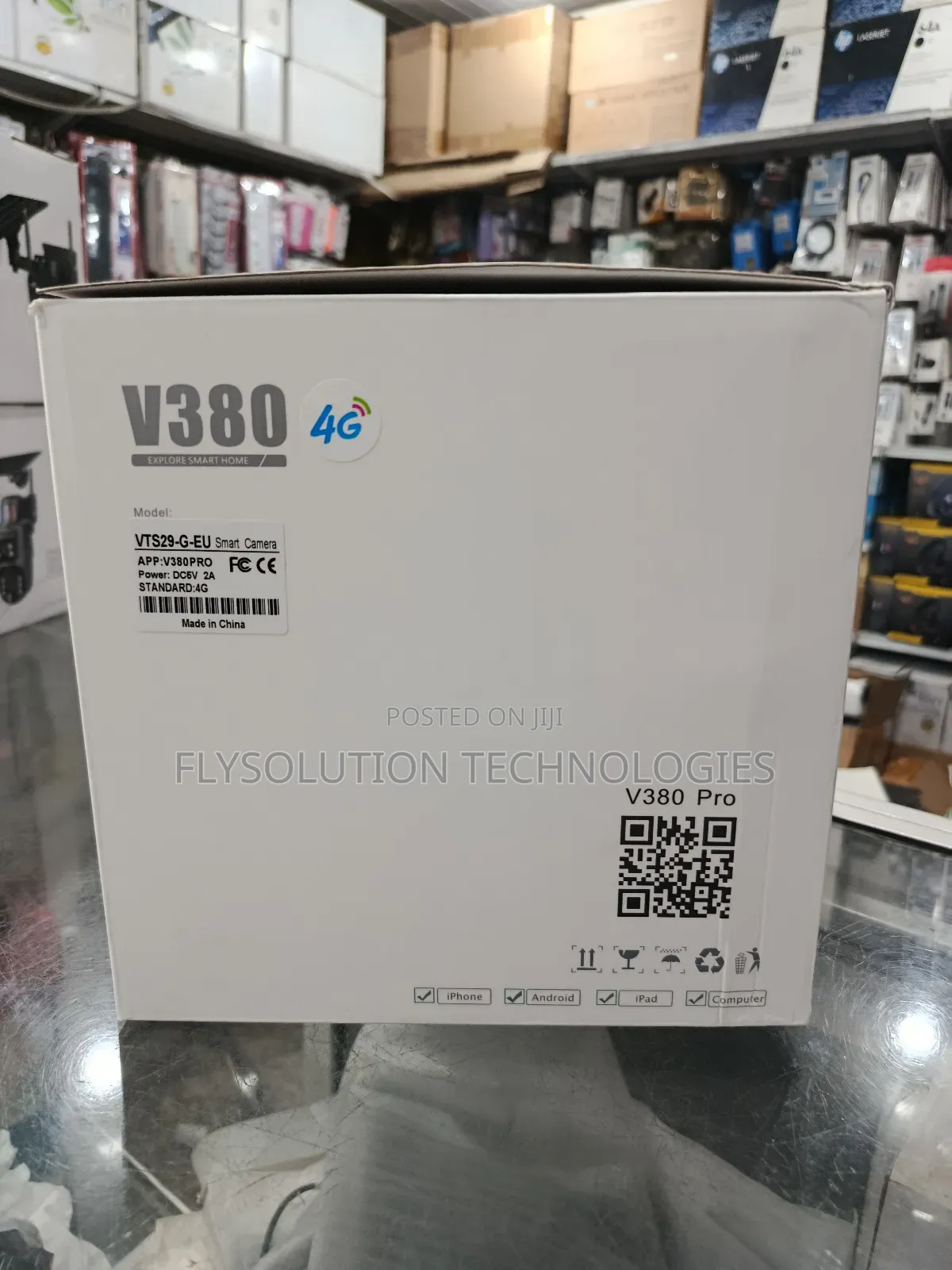 3 Lens Solar Powered V380 Pro 4g PTZ Security Camera
