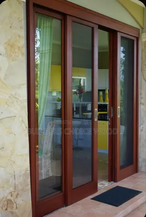 Hard Wood Glass Door