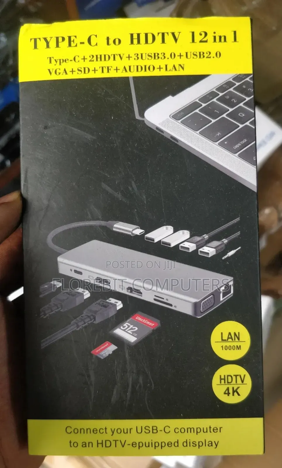 Type C to HDTV 12 in 1 Adaptor