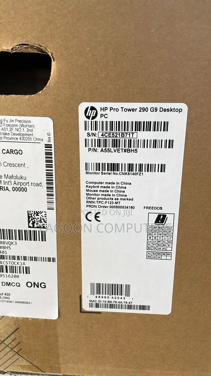 New Desktop Computer HP 290 G9 8GB Intel Core i5 SSD 512GB