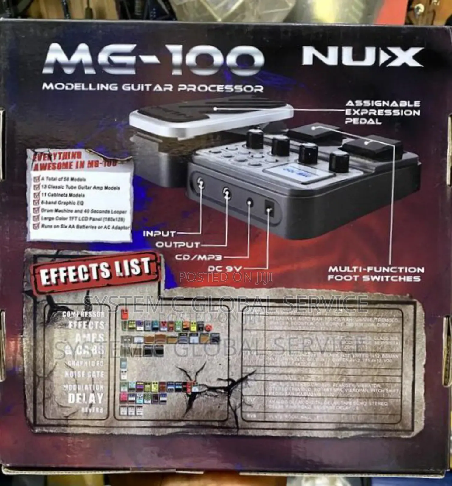 Nux Mg-100 Modeling Guitar Processor