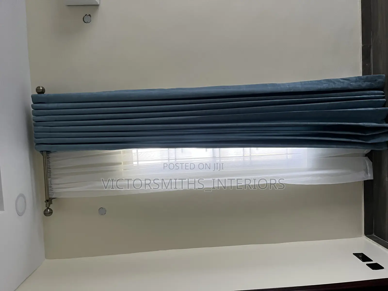 Blue Curtains Drapes Design