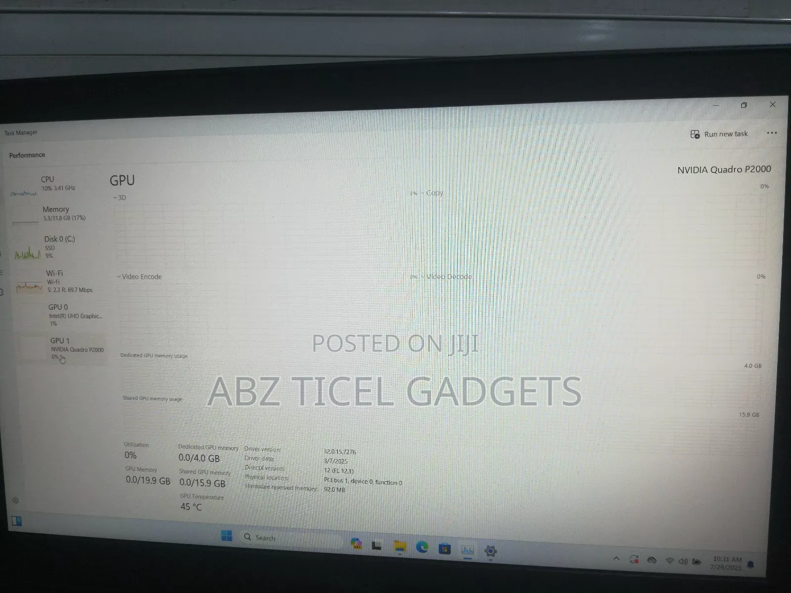 Laptop Dell Precision 7530 32GB Intel Core I7 SSD 512GB