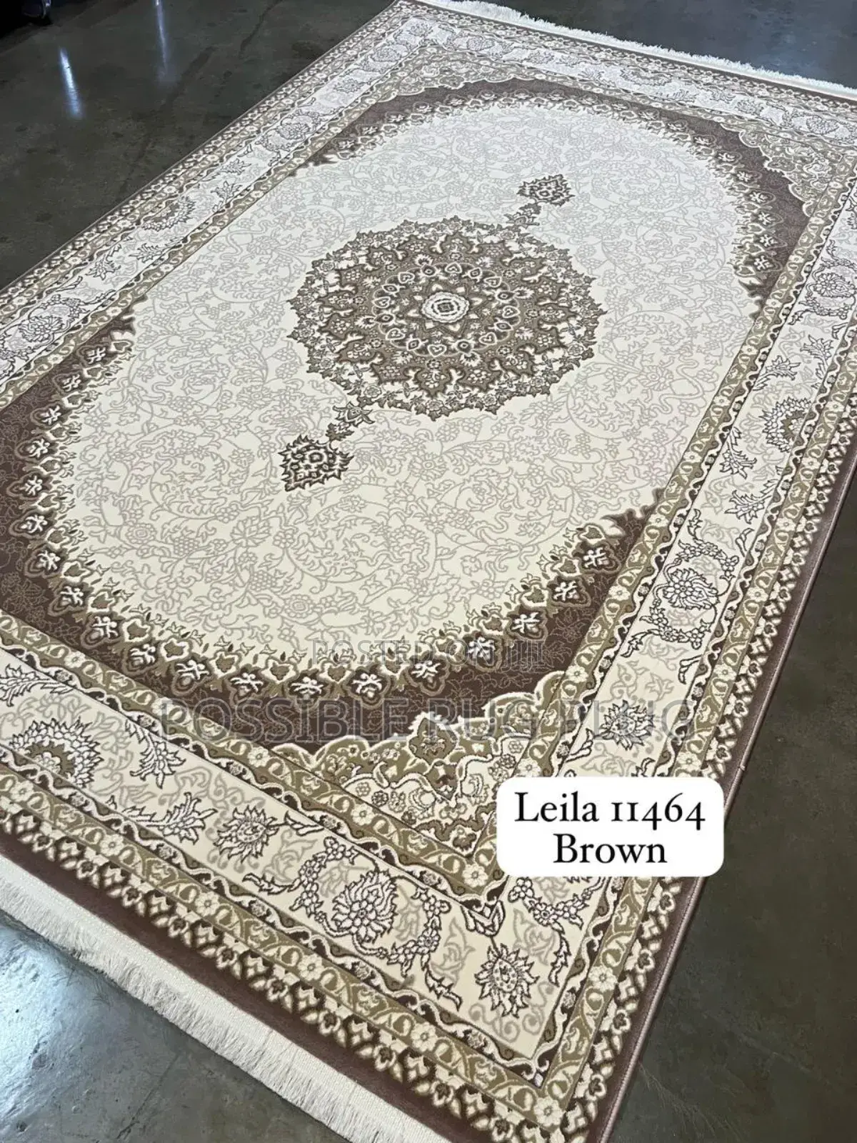 Leila Brown Arabian Center Rug