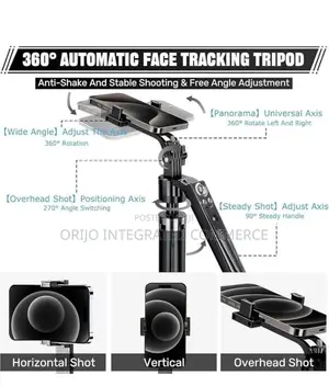 Auto Face Tracking Quadrapod 360 Rotation Tripod Stand