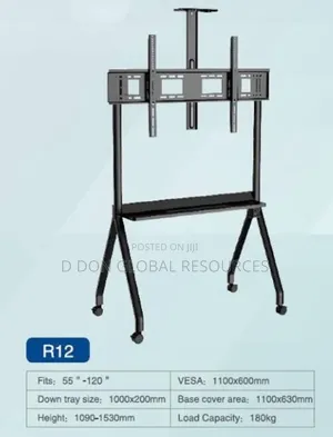 Mobile Television Stand for 55"-120" TVS