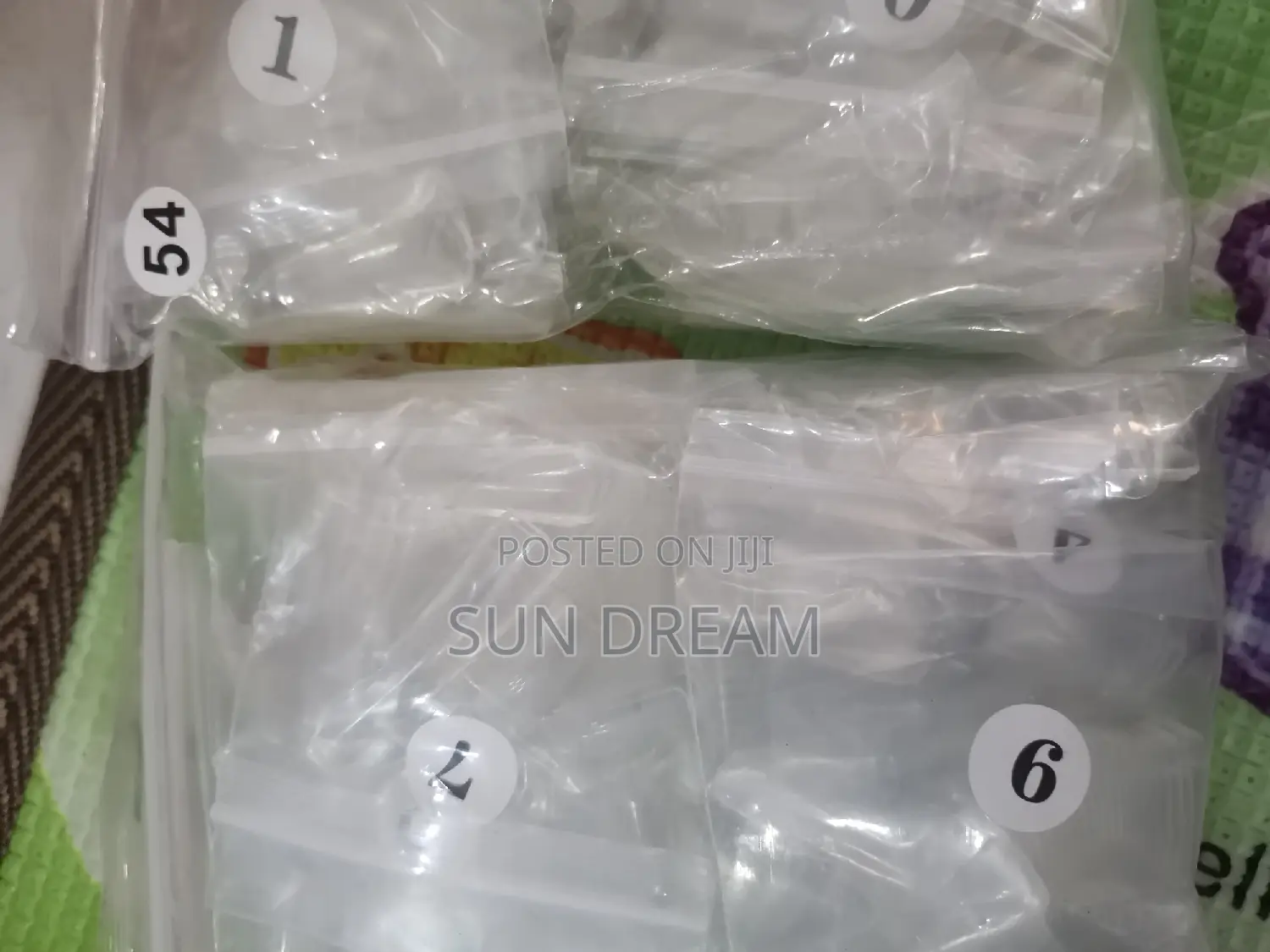 504 Pieces Duck Shape Nail Press On Transparent Nails