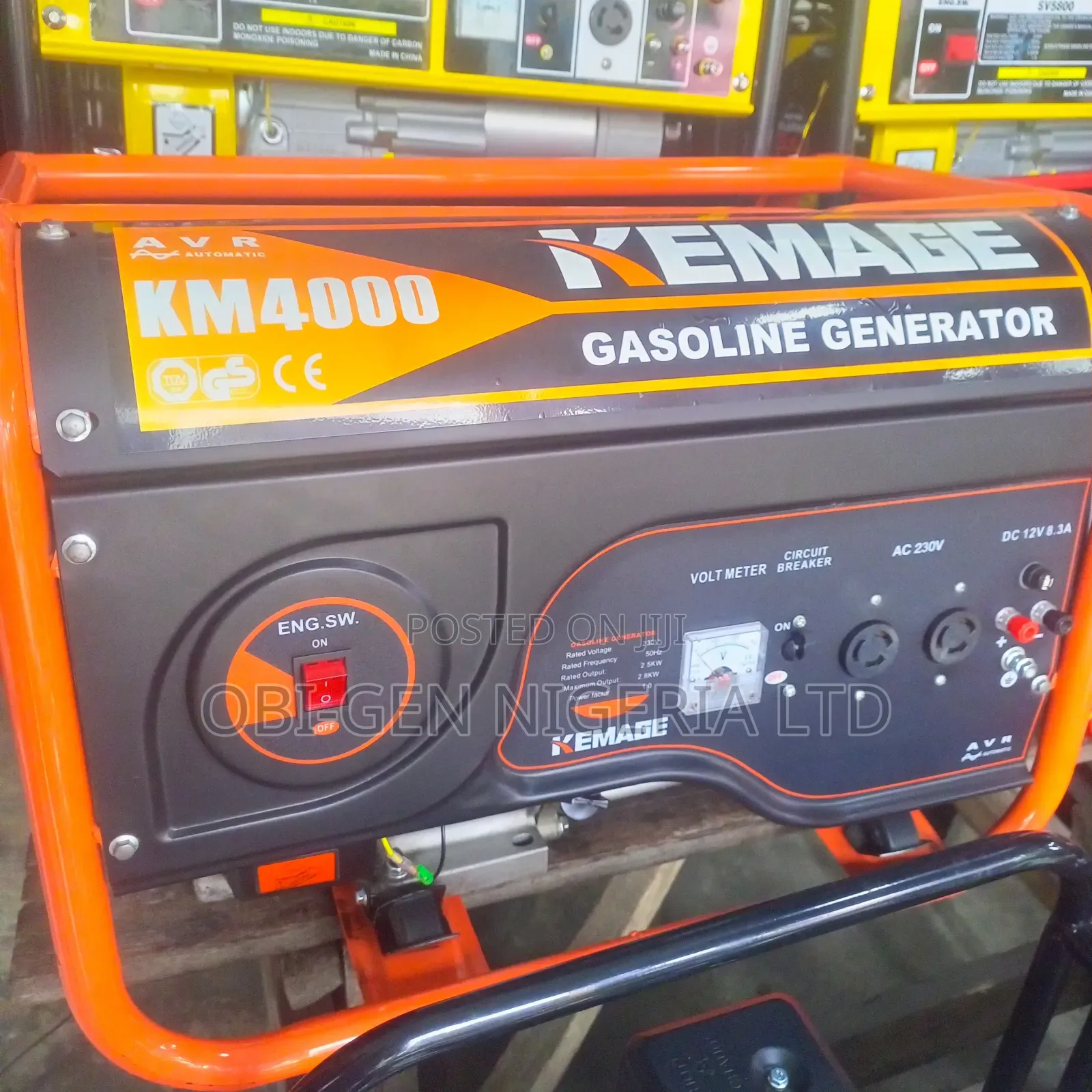 Obi Generator Kemage Km4000 3kva Gasoline Generator Set - Obi-gen Nigeria Ltd Price ...