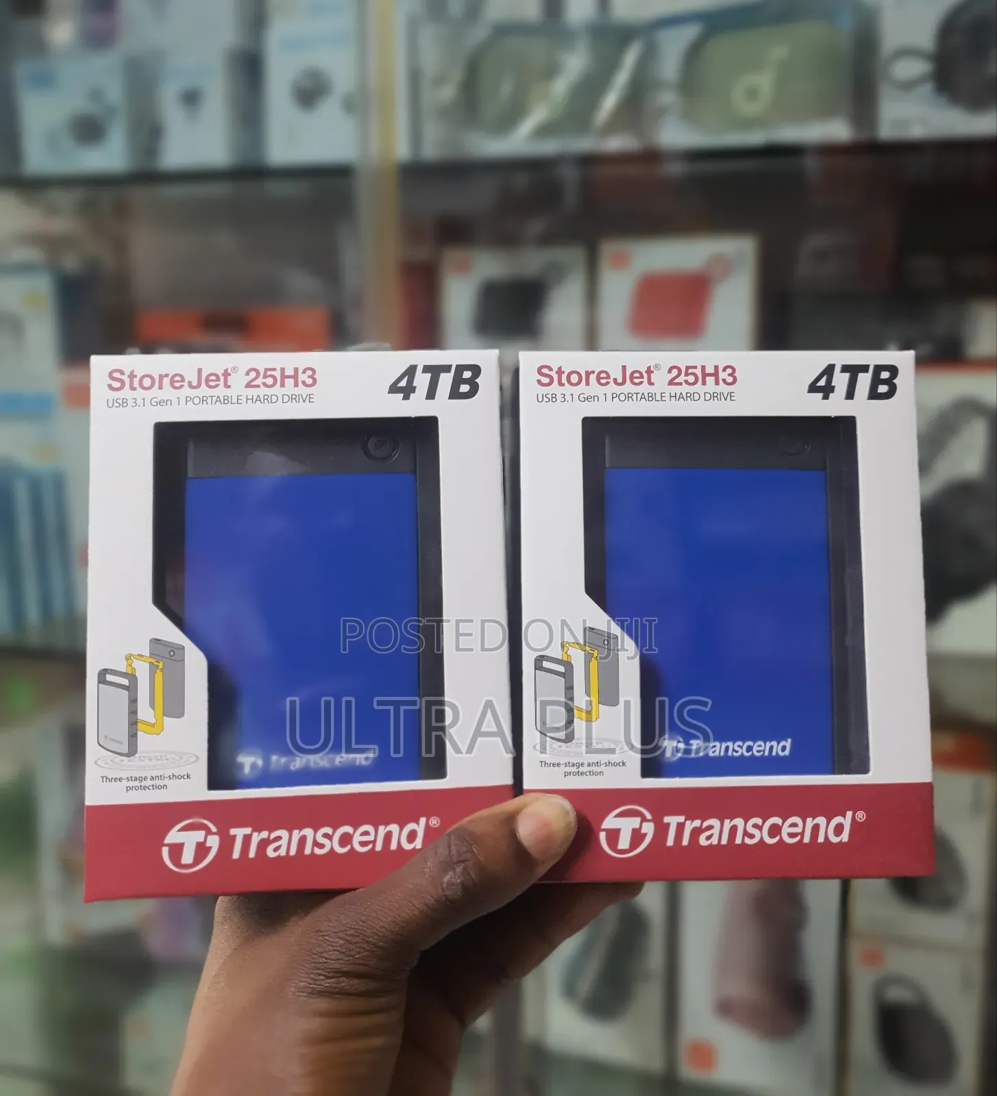 Transcend 4tb Storejet 25h3 Portable Hard Drive