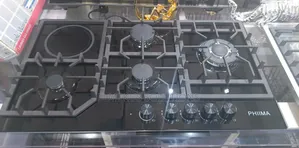 Phiima 90 Cm Gas and Induction Ceramic Hob