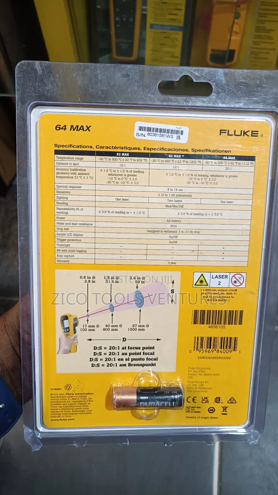 Fluke 64 Max Infrared Thermometer
