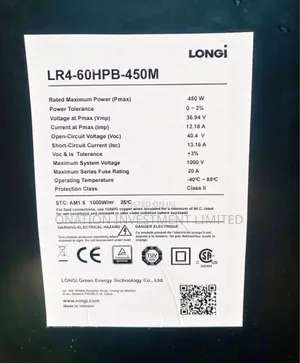 450w All Black Mono Panel
