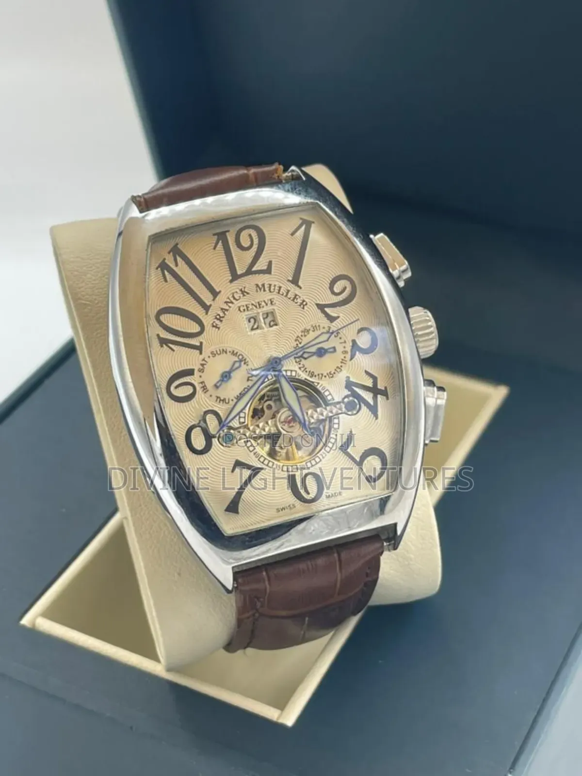 Frank Muller Brown Leather Watch