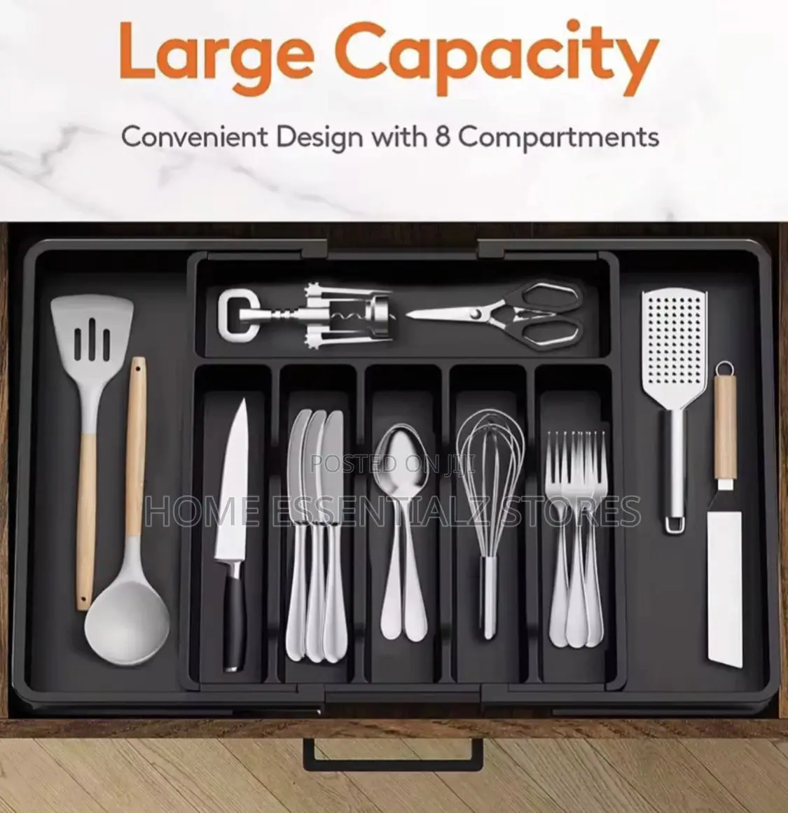 Expandable Cutlery Rack Organizer