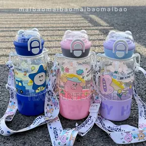 Fancy Girly Kids Water Bottle - Children School Water Can