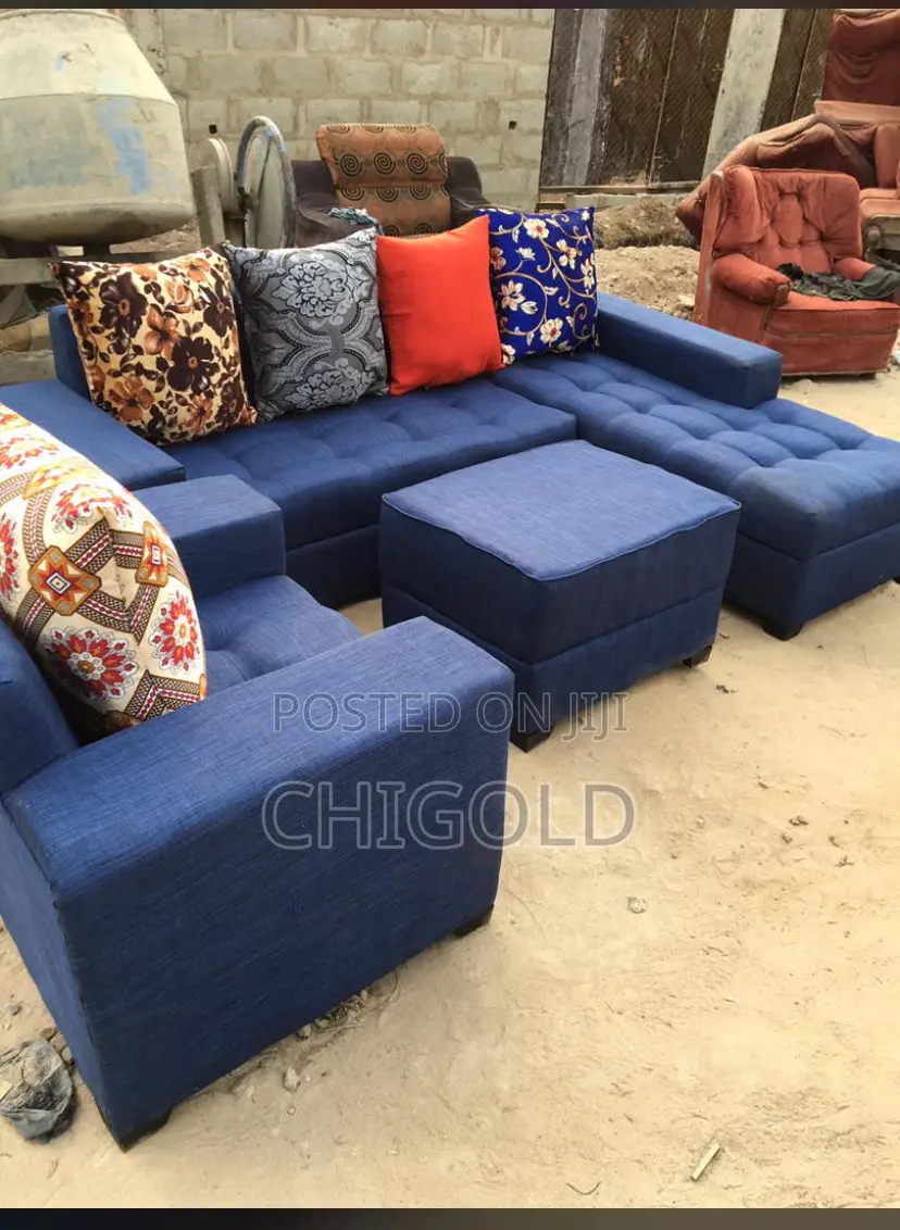 Beautiful Quality, Blue, L Shape Which Table Is Available