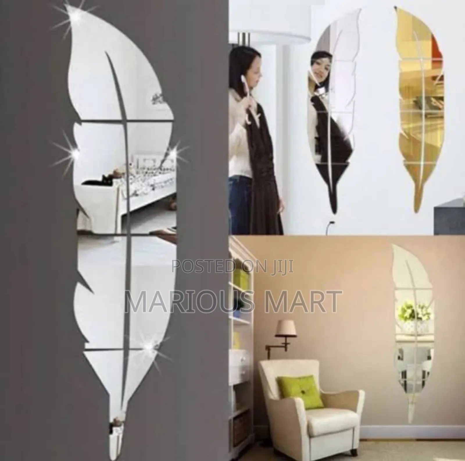 Flexible Decorative Leaf Mirror