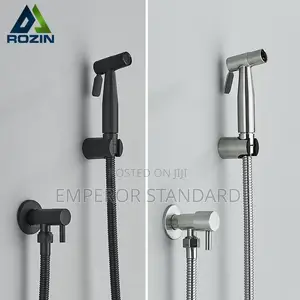 Black Water Toilet Bidet Sprayer Faucet Bum Bum Wash Tap