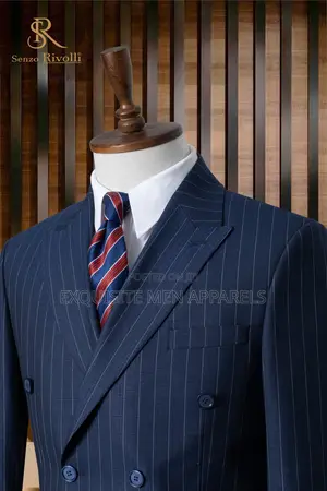 Double Breasted Bold Stripe Turkish Men’S Suit