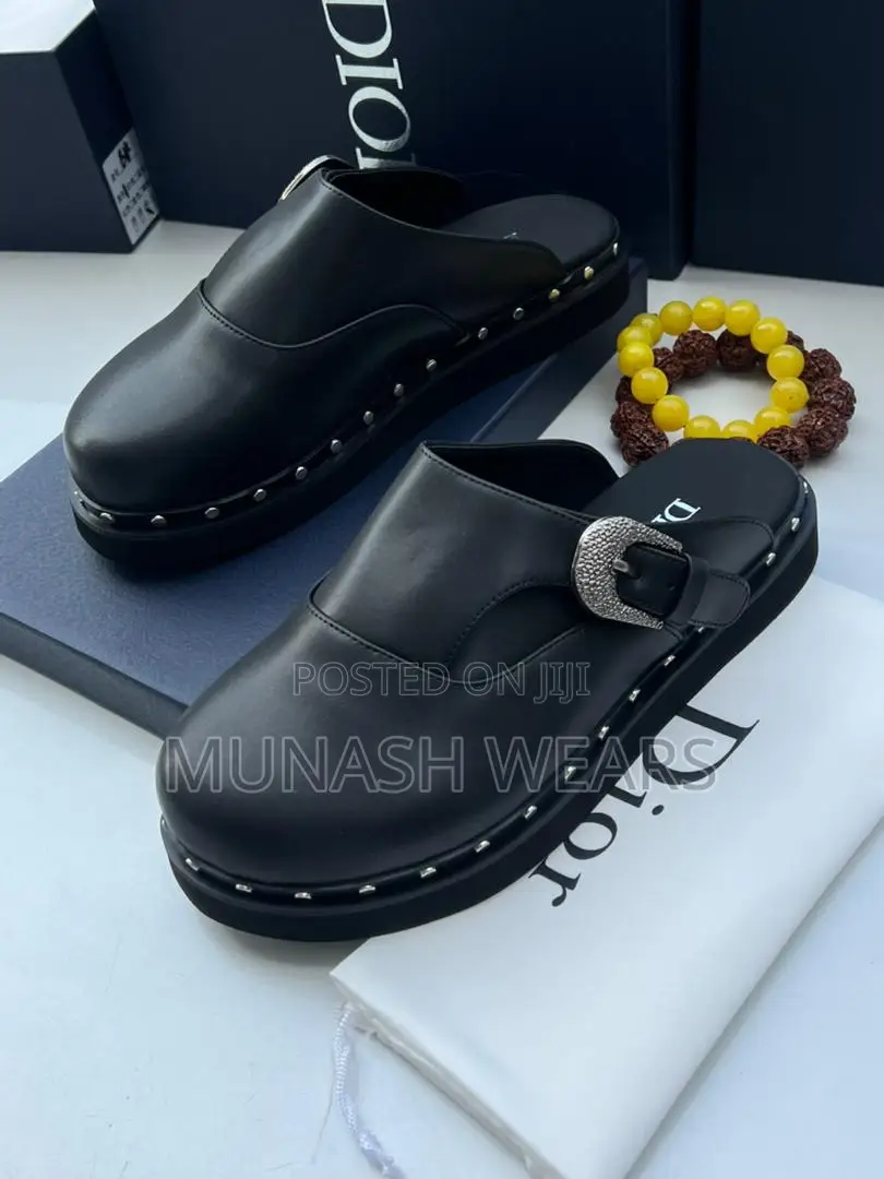 Dior Mule Stone Sided Buckle