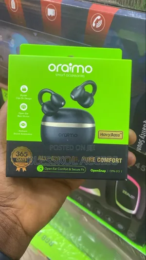 Oraimo Opensnap Clip-on Open-Ear True Wireless Earbuds