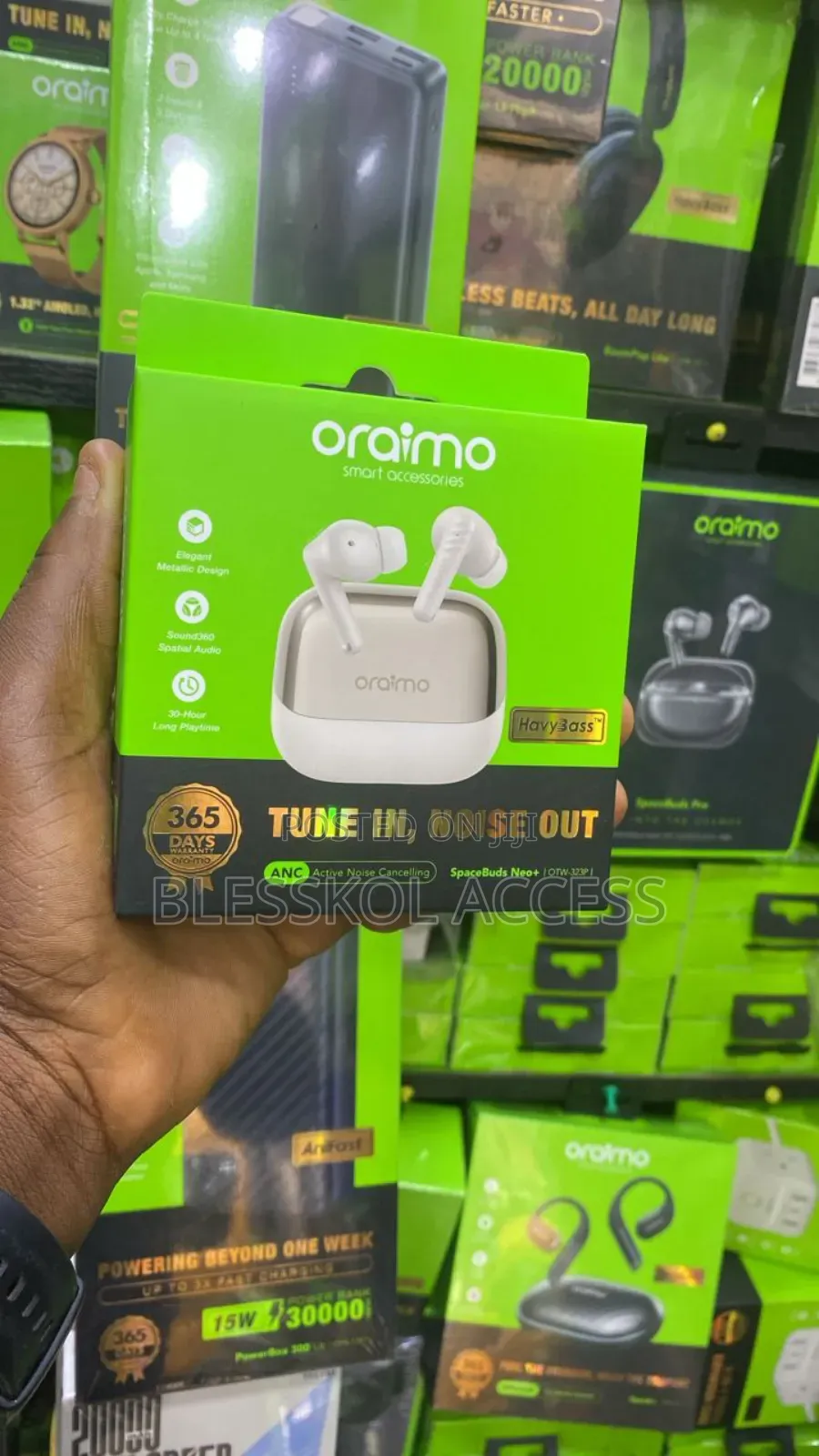 Oraimo Spacebuds Neo+ Anc Spatial Audio Wireless Earphones