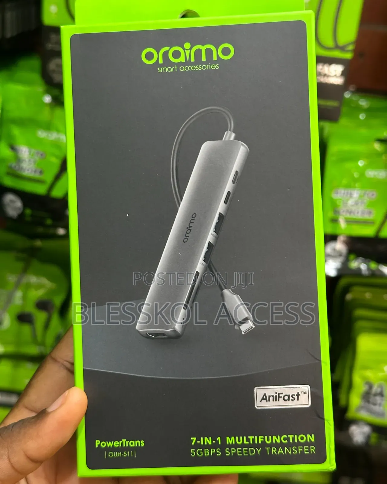 Oraimo Powertrans Usb-C Hub 7-in-1 Multi-Functional Adapter