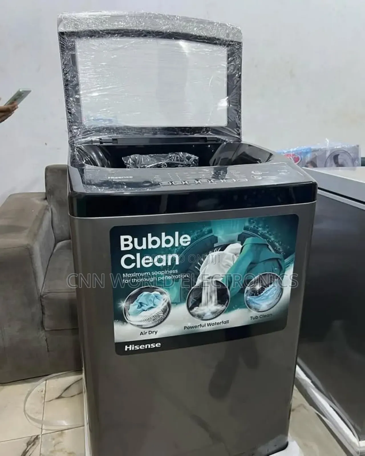 New Hisense 11kg Top Load Automatic Washing Machine 1year