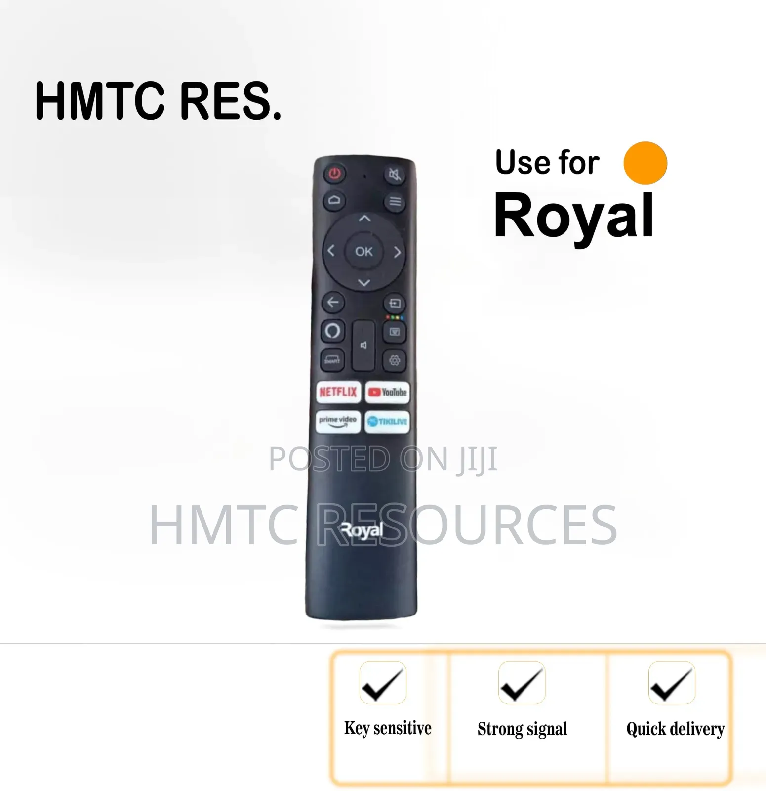 Royal 85" Smart Television Remote Control