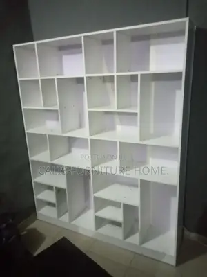 6ft X 5ft Bookshelf. Off-White Color