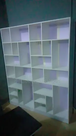 6ft X 5ft Bookshelf. Off-White Color