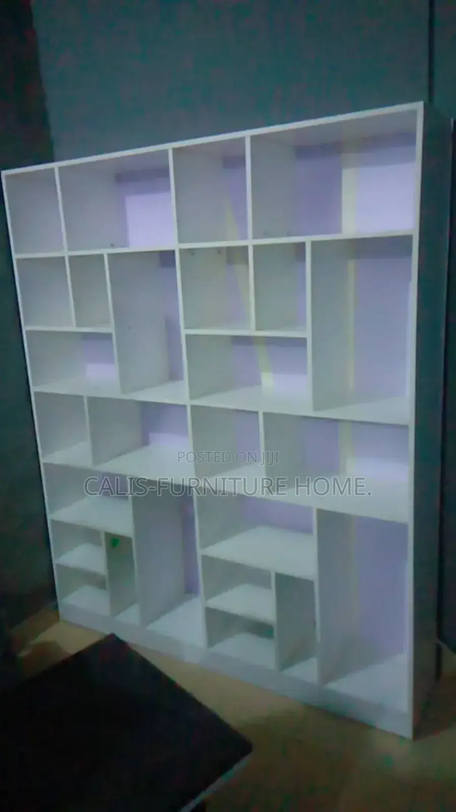 6ft X 5ft Bookshelf. Off-White Color