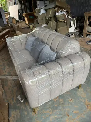 Multi Coloured Brown And Off White Parlour Sofa