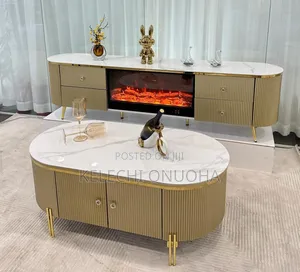 Tv Bench and Center Table With Drawers