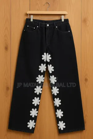 3d Print Jeans Trousers