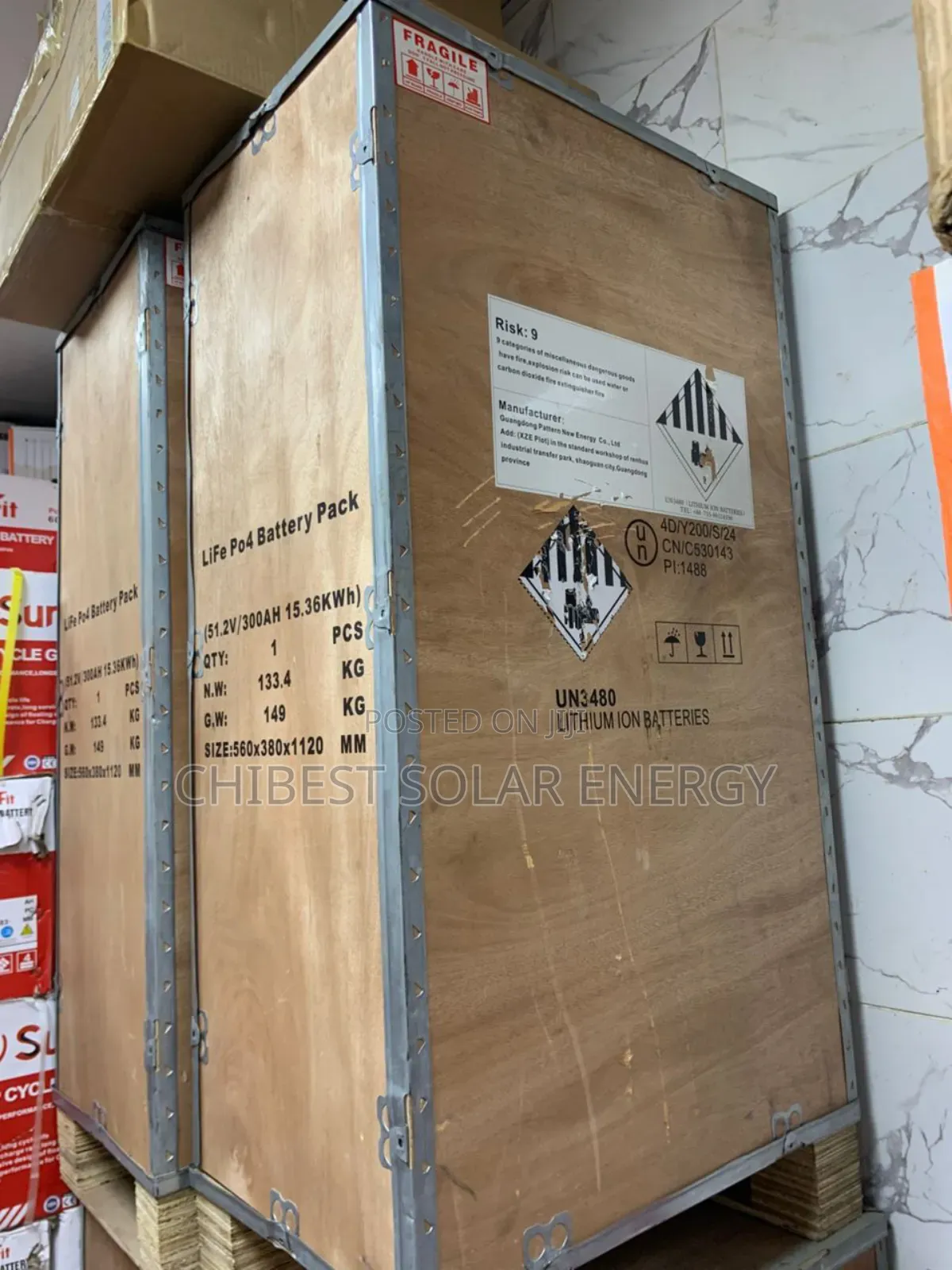 15kwh 51.2v Lithium Battery Sunfit