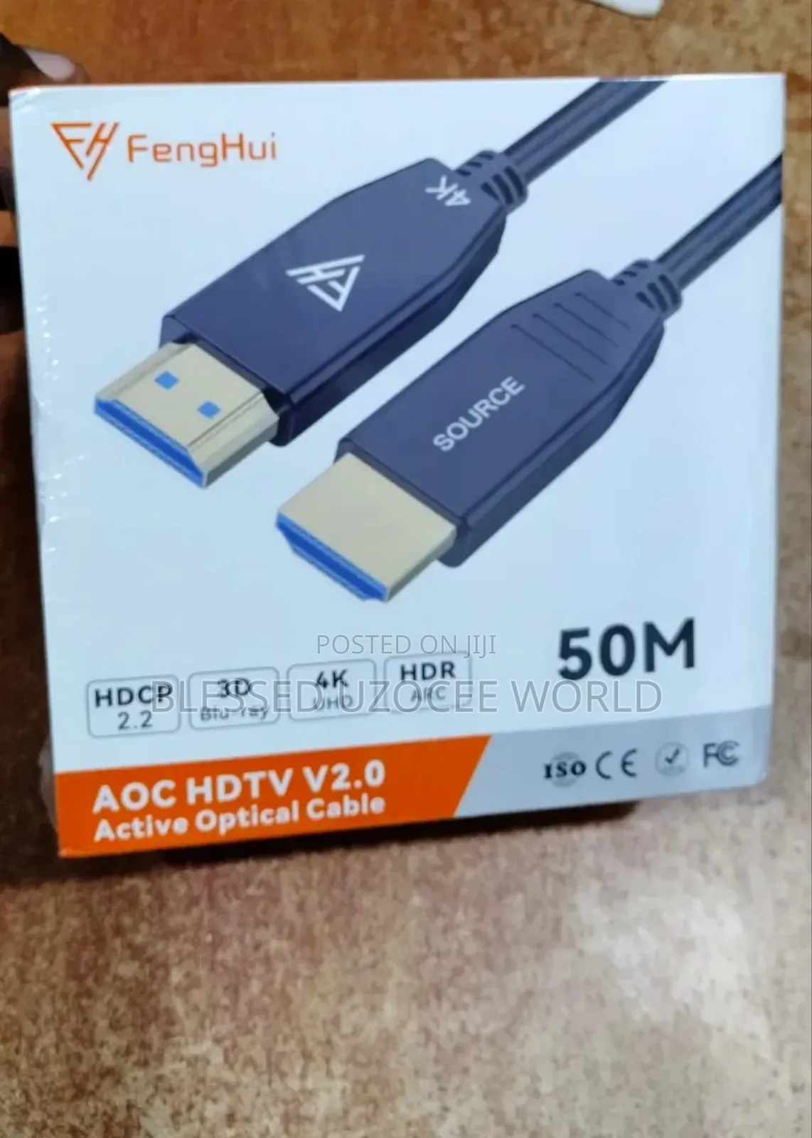 50m Fenghui Active Fiber Optical Aoc Hdmi/ HDTV Cable
