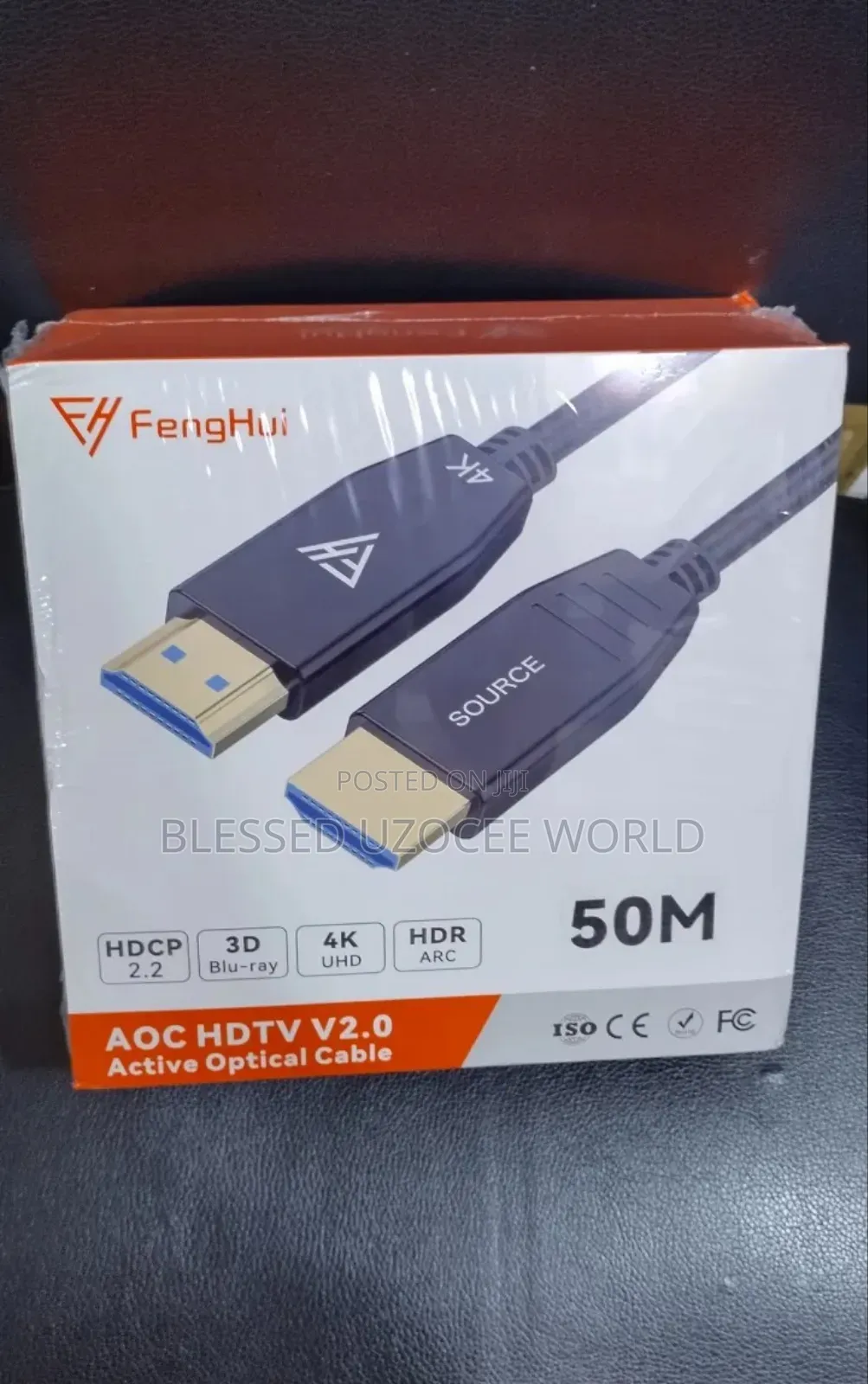 50m Fenghui Active Fiber Optical Aoc Hdmi/ HDTV Cable
