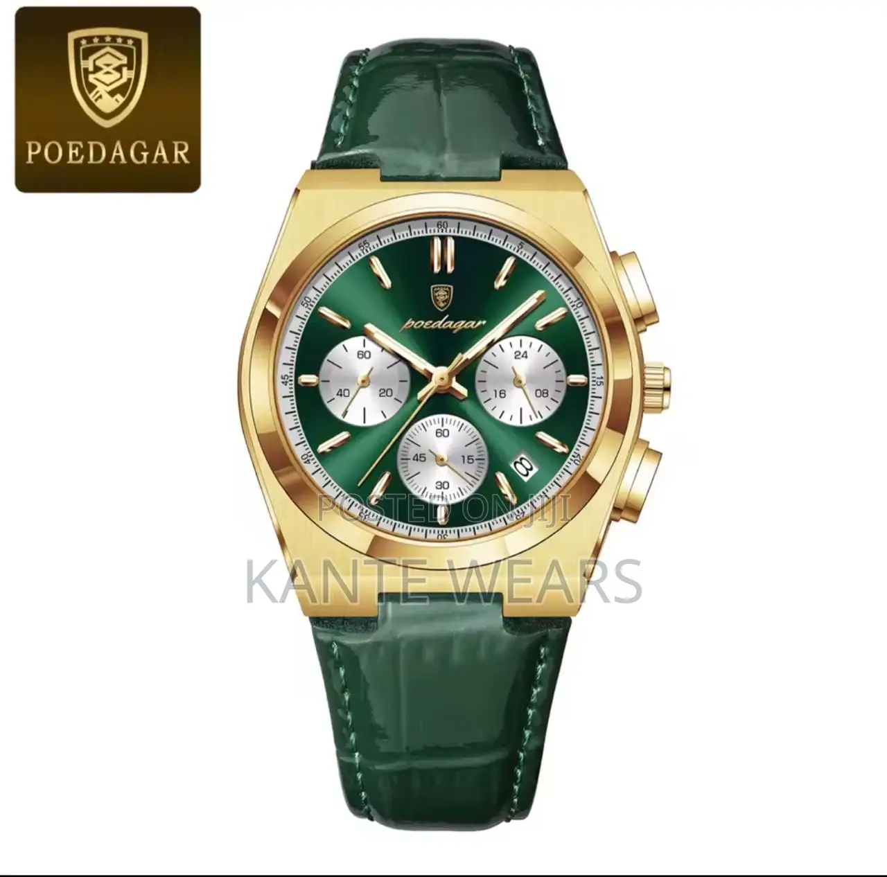 Chronograph Poedagar Leather Watch