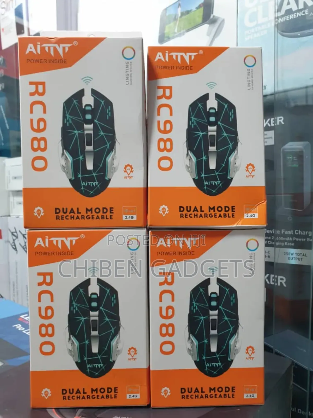 Rc 980 Wireless Mouse Rechargeable 2.4g Silent Mouse
