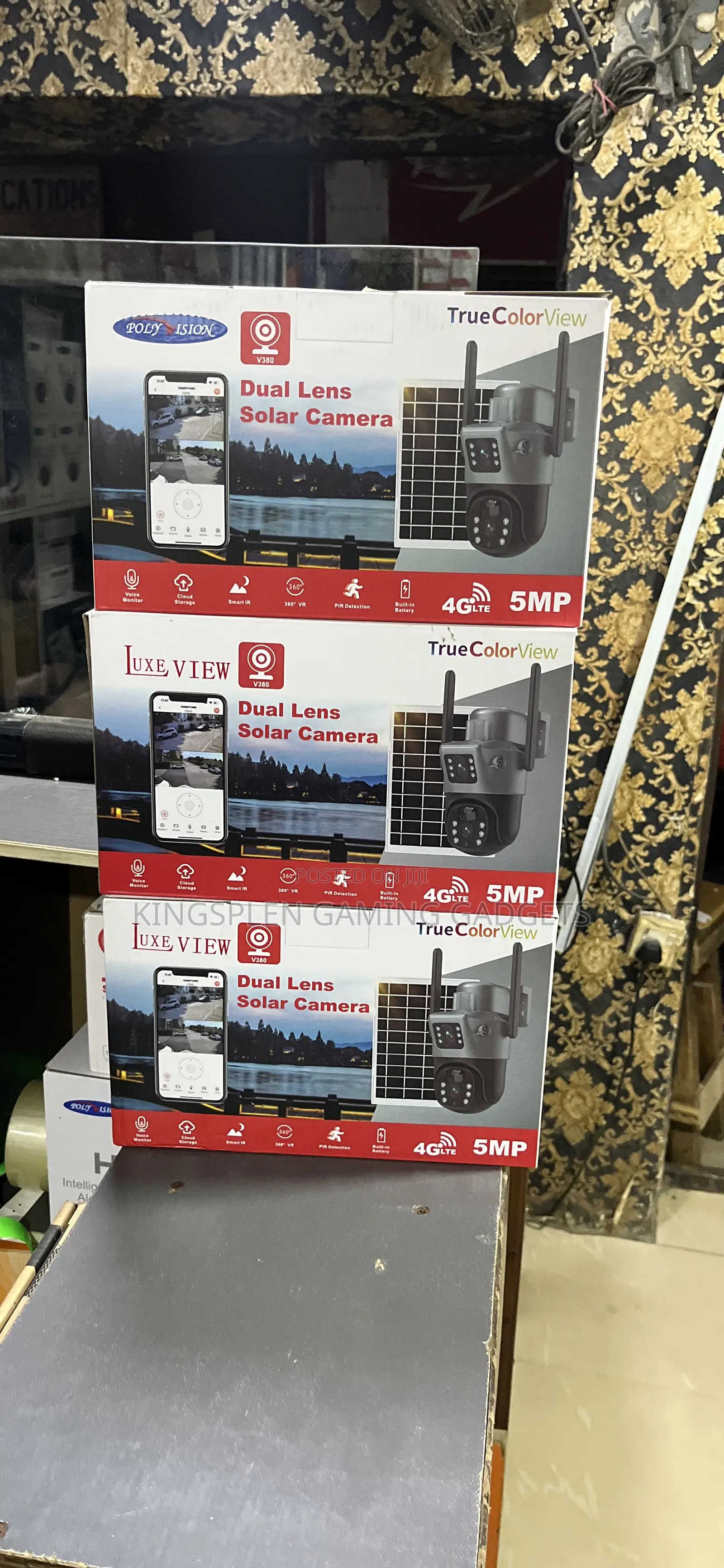 4g Solar Dual Camera V380 App 5mp