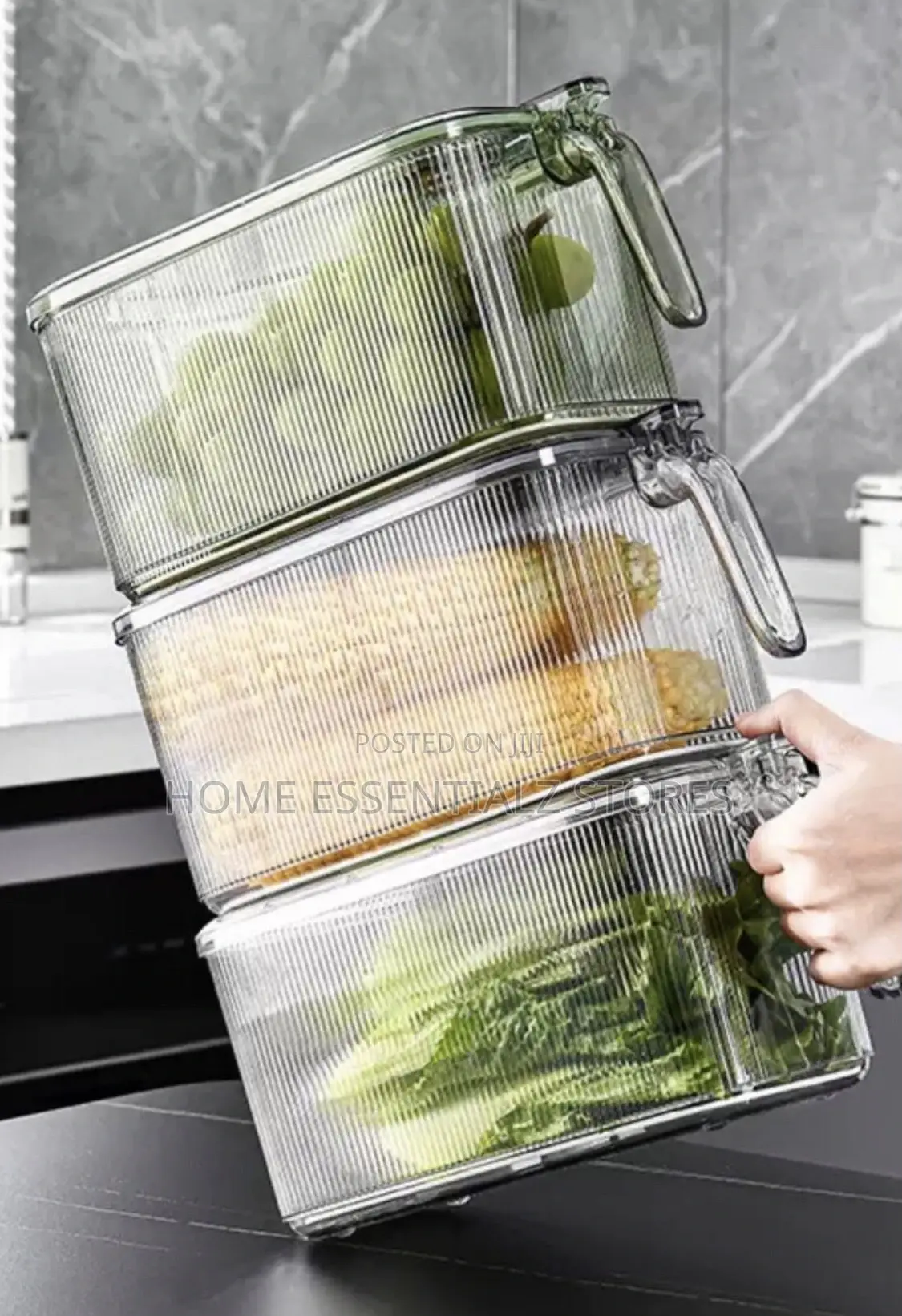 Fridge Storage Containers Boxes With Time Recorder Lid