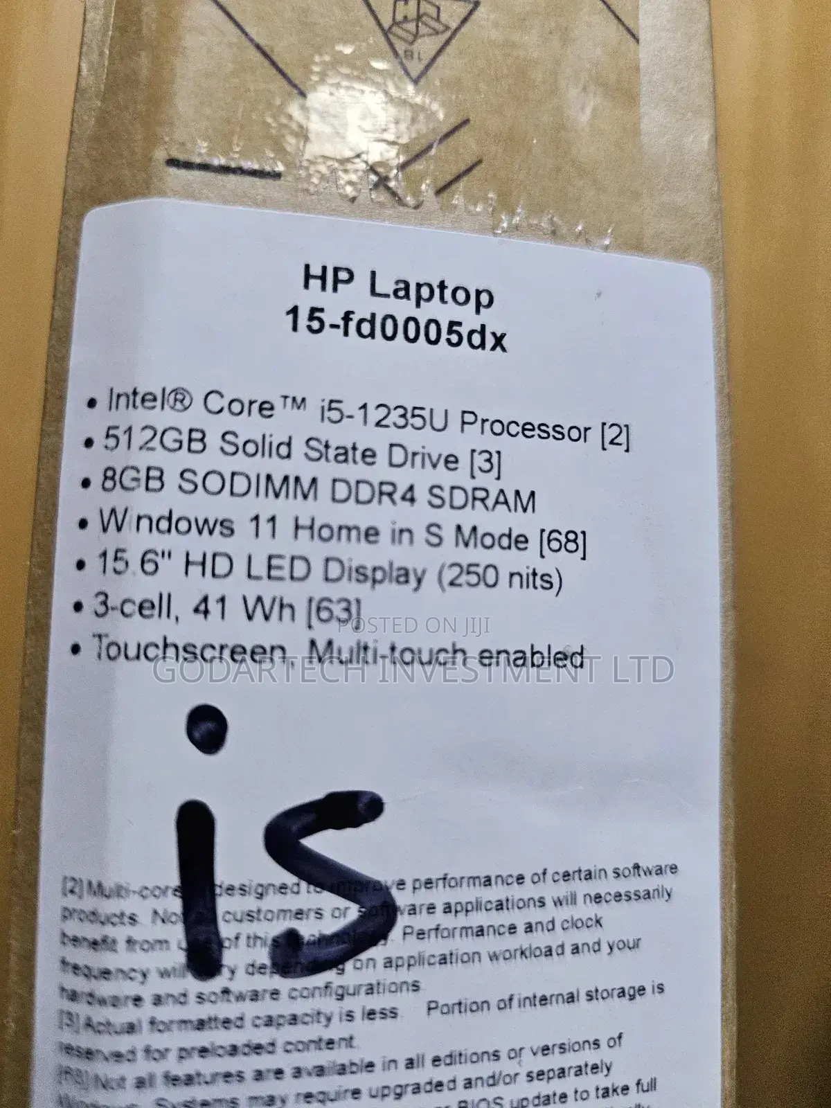 New Laptop HP 15 8GB Intel Core i5 SSD 512GB