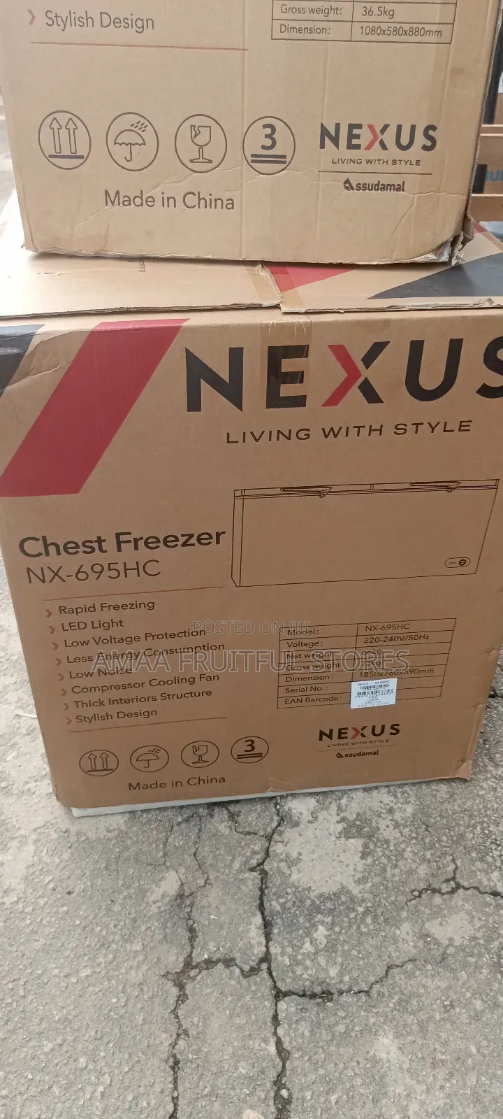 Nexus Chest Freezer 600l